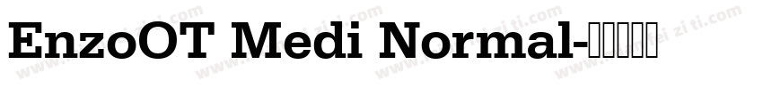 EnzoOT Medi Normal字体转换